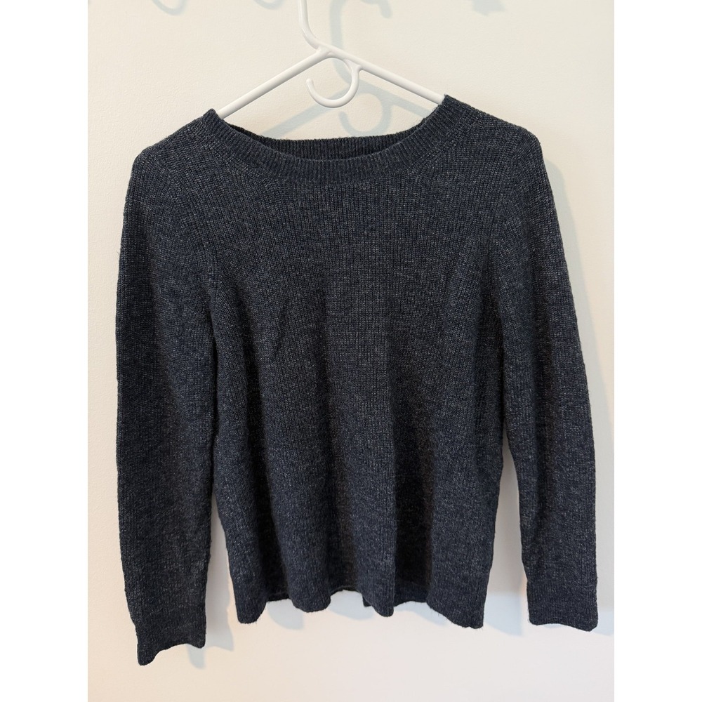 Abercrombie & Fitch Knit Pullover Sweater Charcoal Grey Marl S
